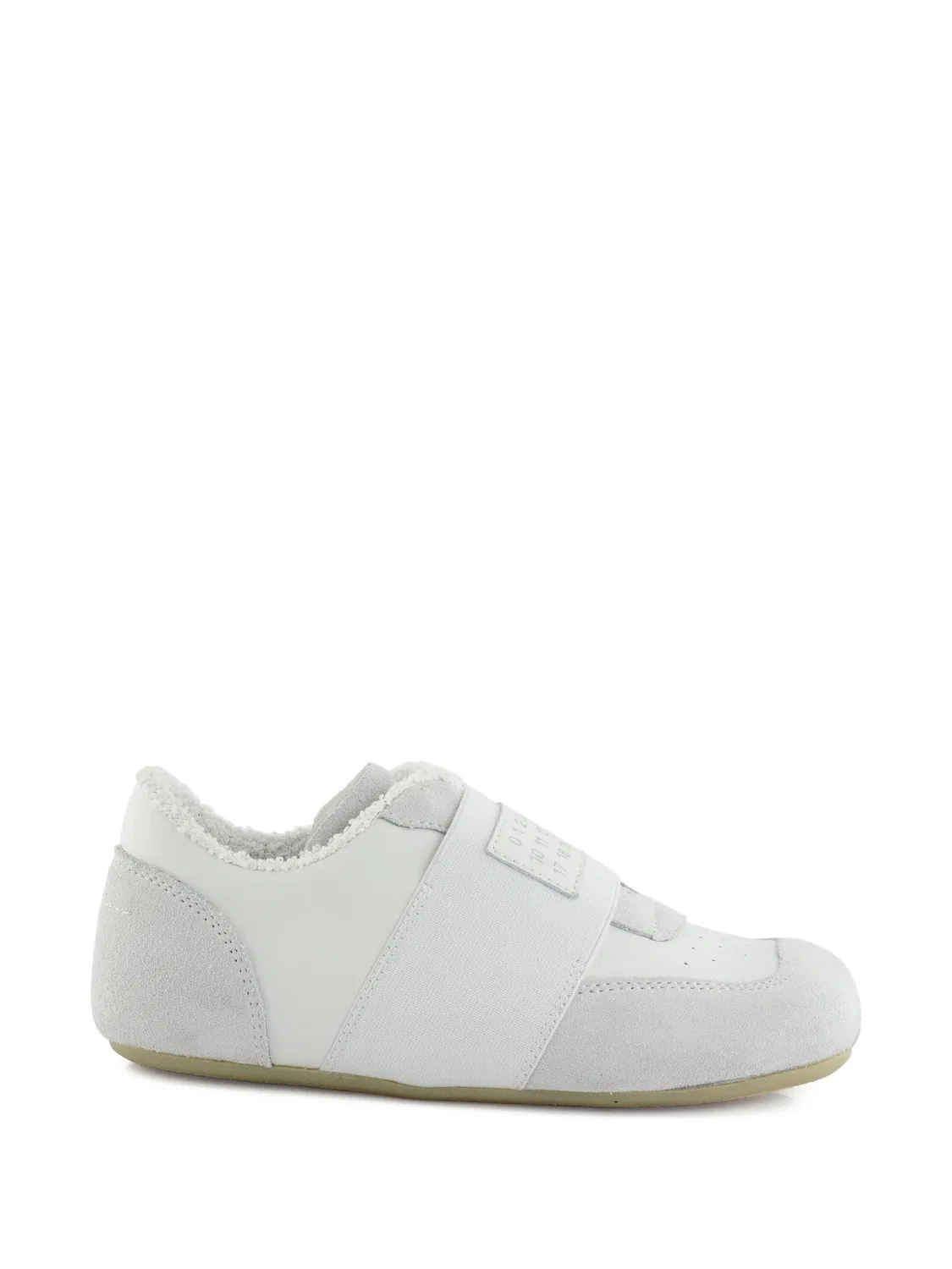 Кроссовки с номерным мотивом MM6 Maison Margiela, белый