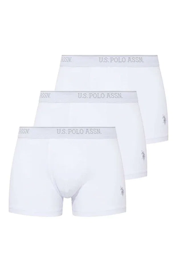 Мужской комплект боксеров хлопковый U.S. Polo Assn., White