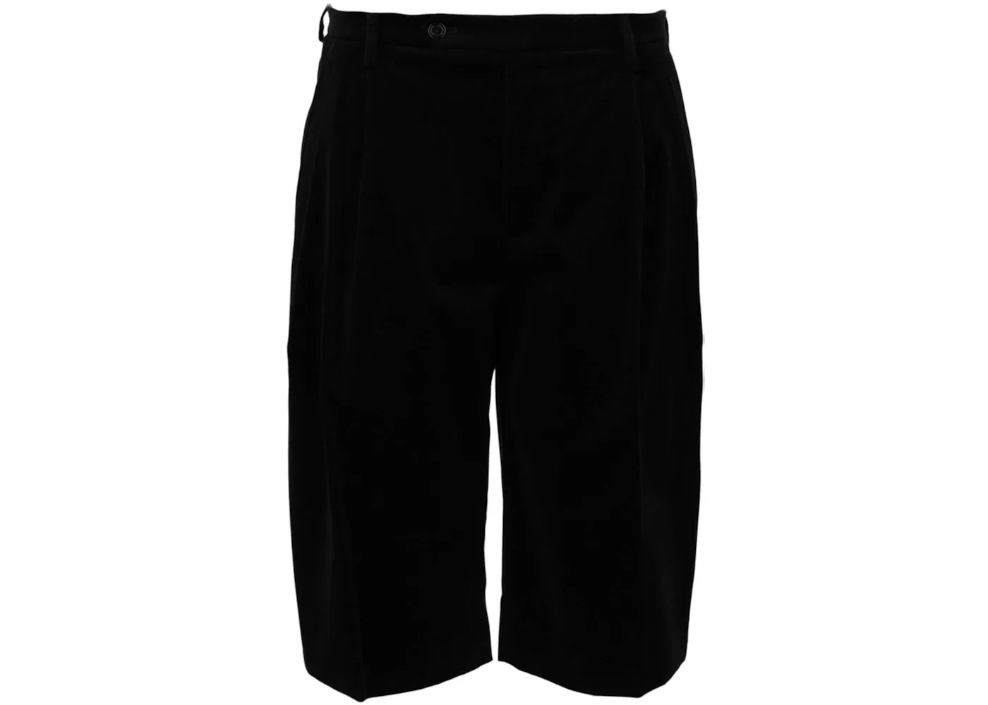 Мужские шорты с плиссировкой спереди Velvet Pleat-Front Gucci, Black