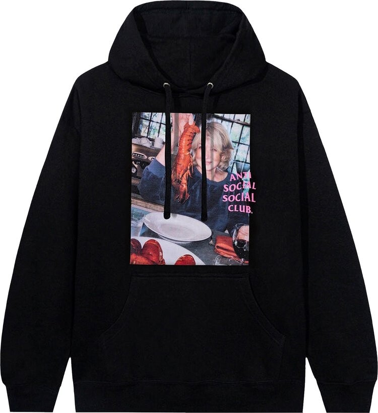 

Худи Anti Social Social Club x Martha Stewart Lobster Hoodie 'Black', черный