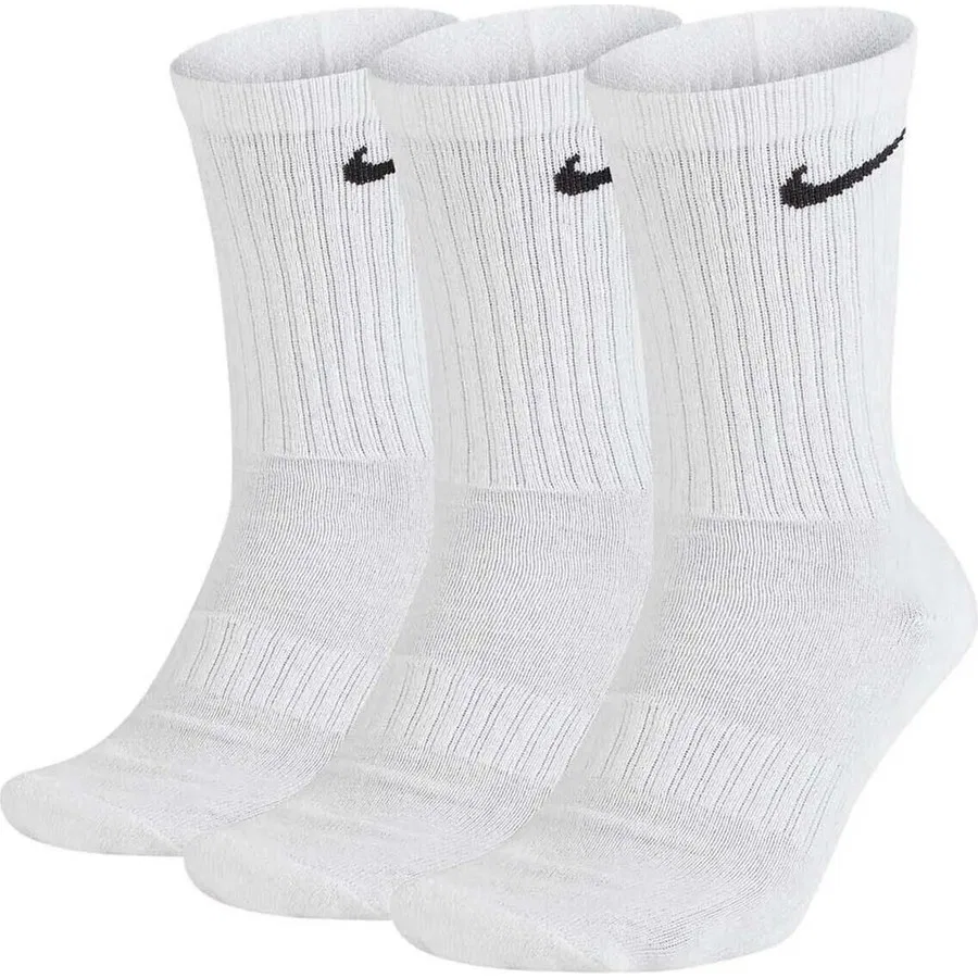 Комплект носков с мягкой подкладкой Nike Everyday Cotton Cushioned Crew, 42-46 см, Белый — фото 4