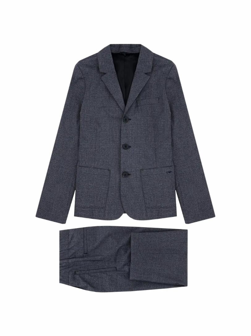 

Классический костюм в клетку EMPORIO ARMANI, серый