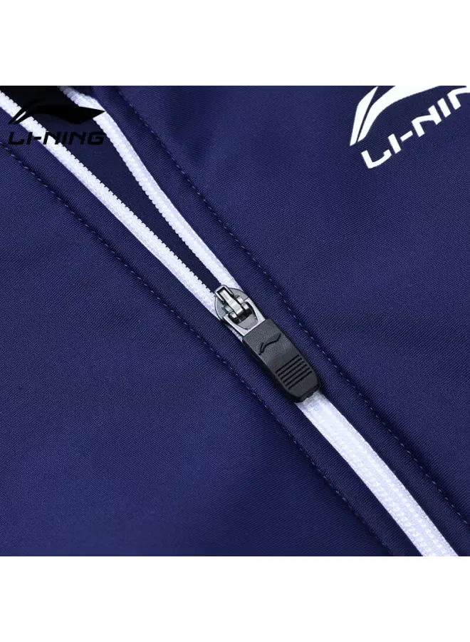 Купальник слитный с шортами для девочек Li-Ning, темно-синий — фото 3