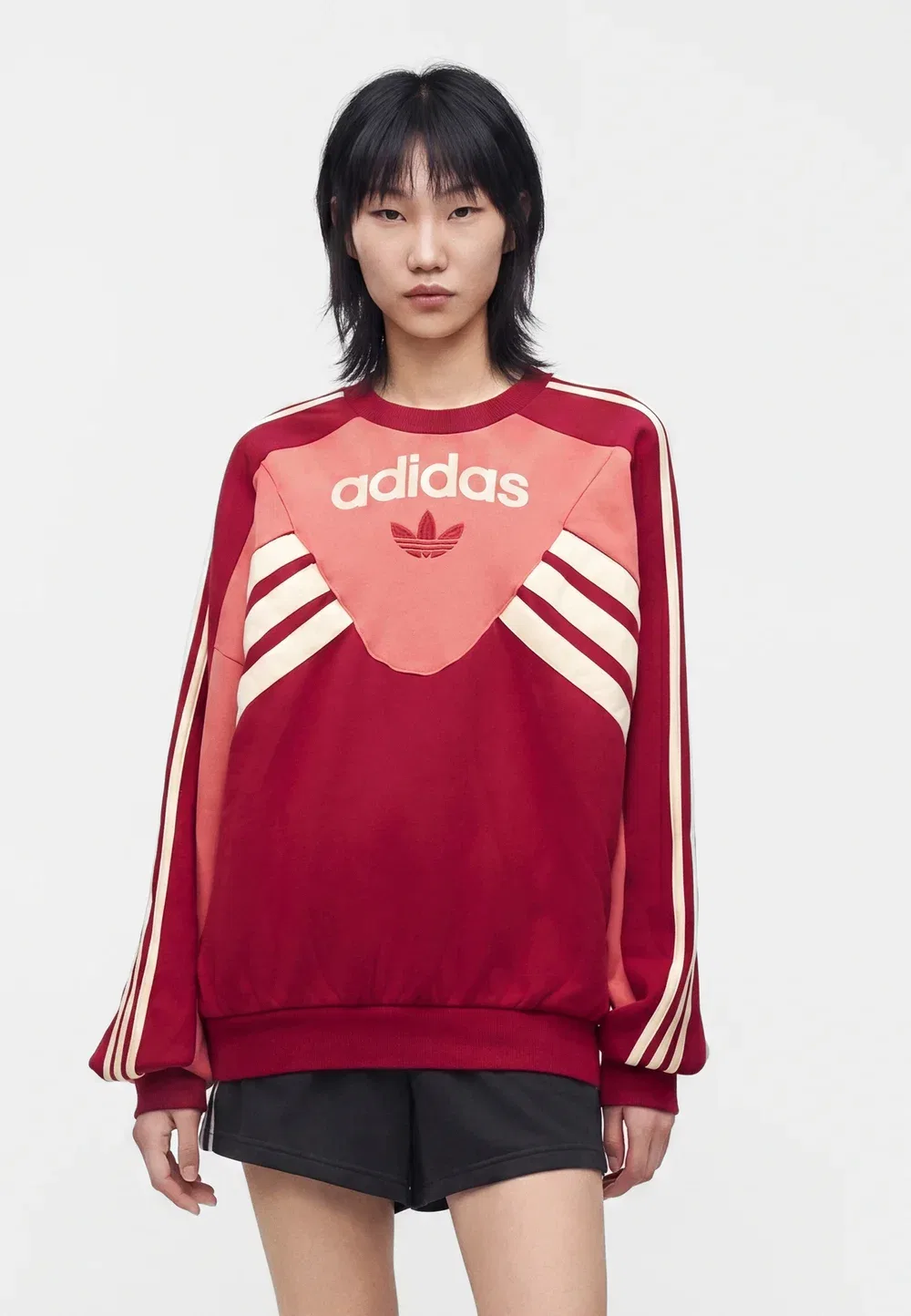 Графический принт - толстовка Adidas Originals, Preloved Scarlet/Team Victory Red