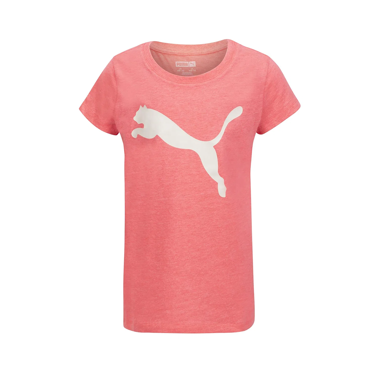 Девичья футболка с логотипом № 1 Puma, Ignite Pink