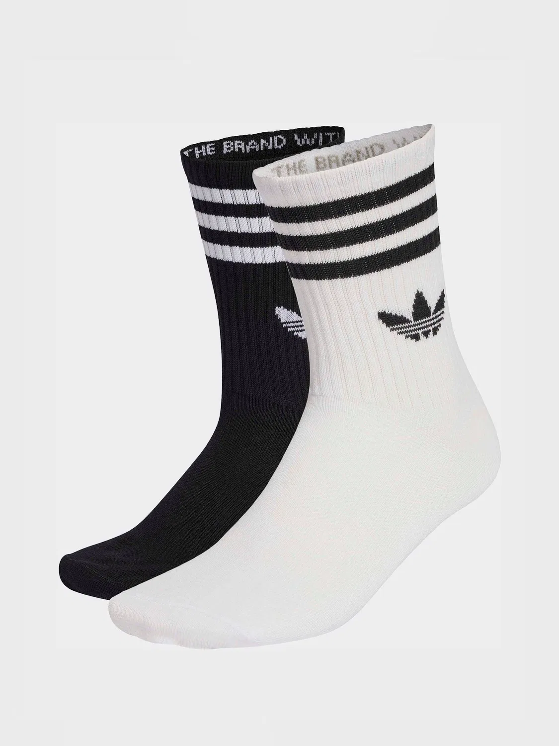 Носки спортивные 3-Stripes, adidas Originals, белые/черные