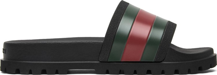 

Сандалии Gucci Web Slide Black, черный