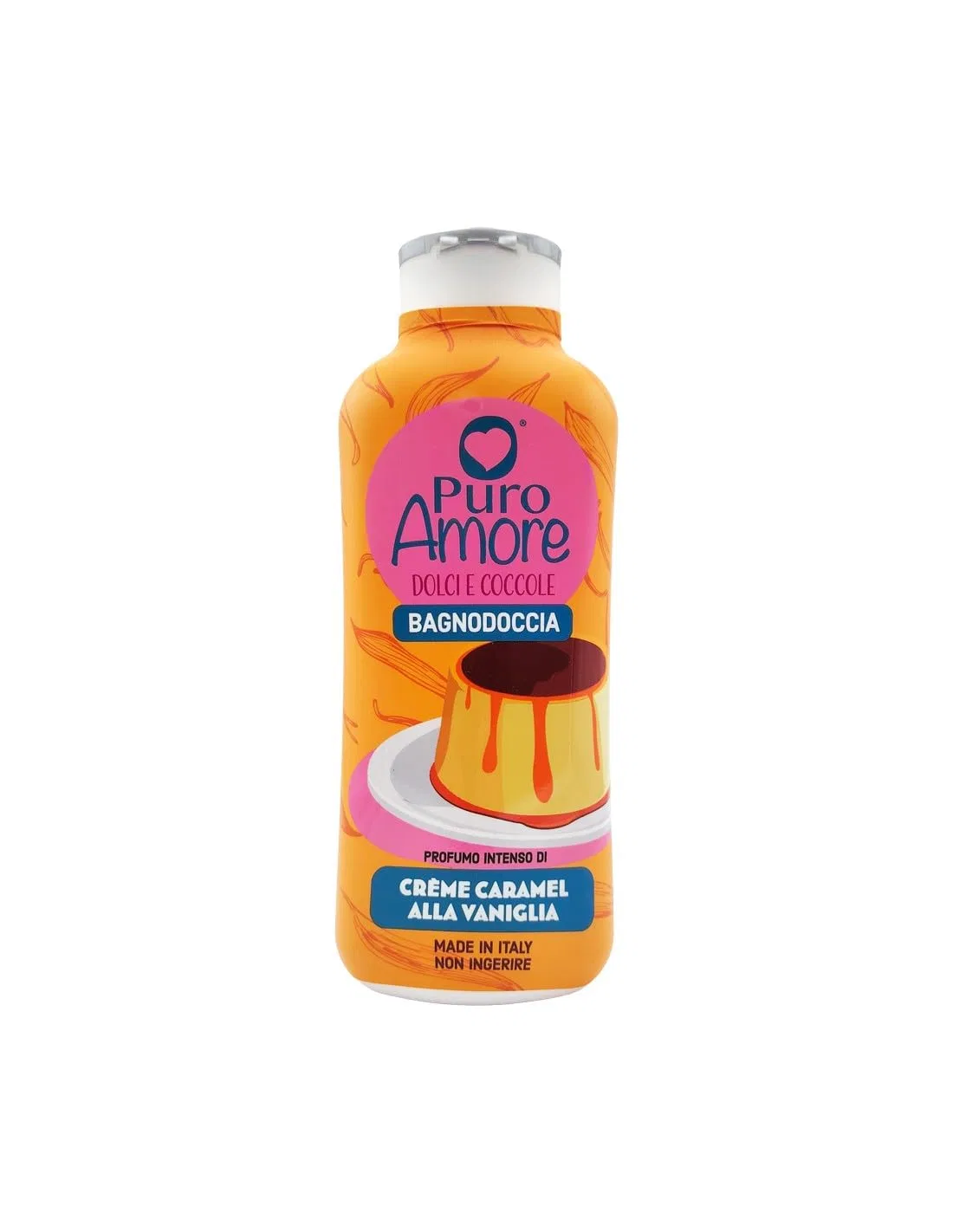 Гель для душа Puro Amore Dolci e Coccole Beni Culinari, Vanilla Cream Caramel, 650 мл, набор 12 шт