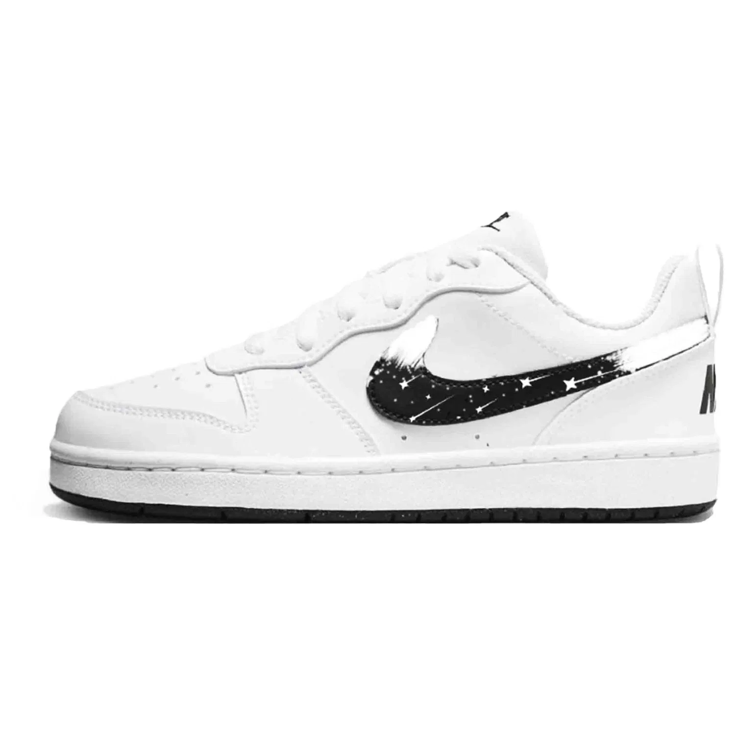 Детские кроссовки для скейтбординга с низким верхом Nike Court Borough, Black/White