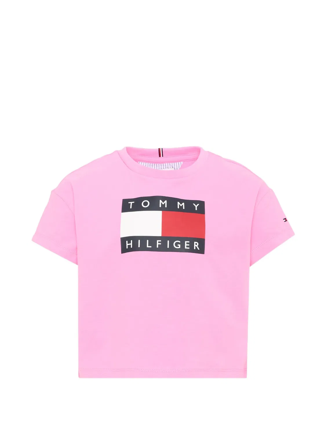 Футболка с логотипом Tommy Hilfiger Junior, розовый