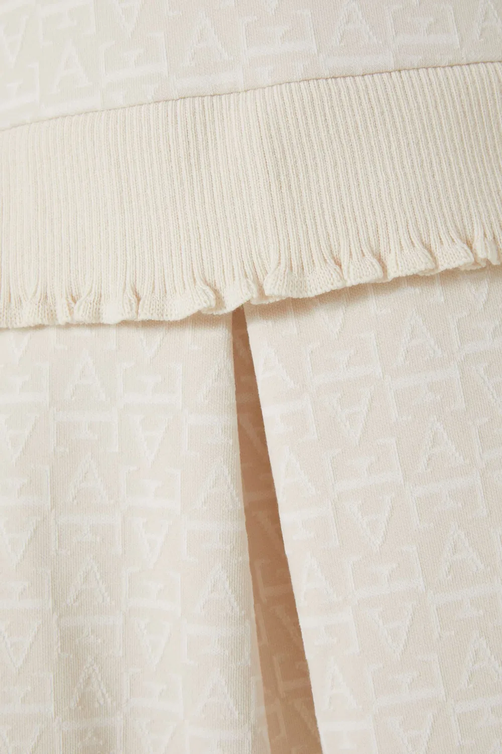 Платье с монограммой в жаккарде Monogram Dress Emporio Armani, нейтральный — фото 3