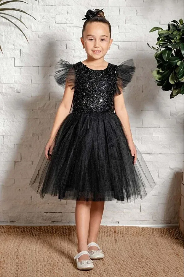Детское платье для девочек тюлевое Mnk Baby&Kids, Black