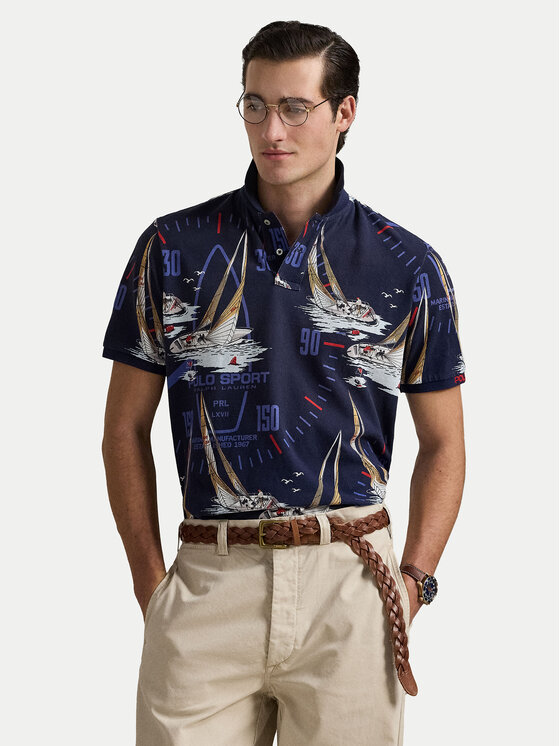 

Рубашка поло классического кроя 710971785001 Polo Ralph Lauren, синий