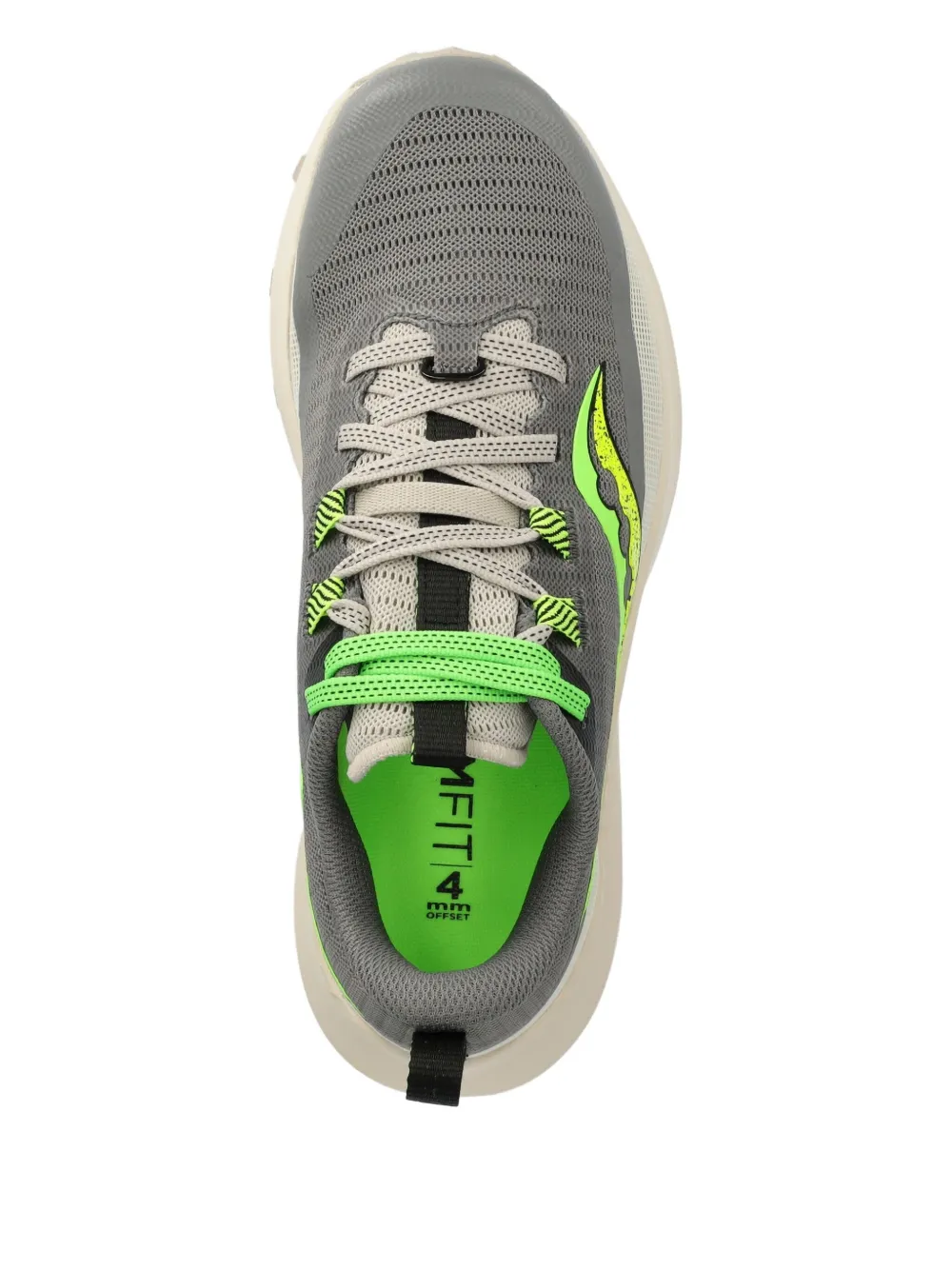 Кроссовки Peregrine 13 с логотипом и шнуровкой для высокой производительности Saucony, серый — фото 3