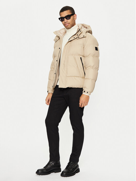 Зимняя куртка regular fit H-Corbinian3 50525243 Boss, бежевый — фото 2