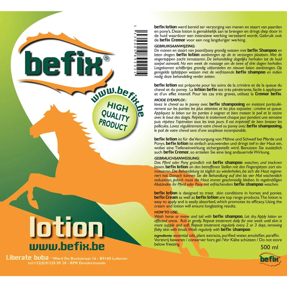 Лосьон для тела Befix, 500 мл — фото 2
