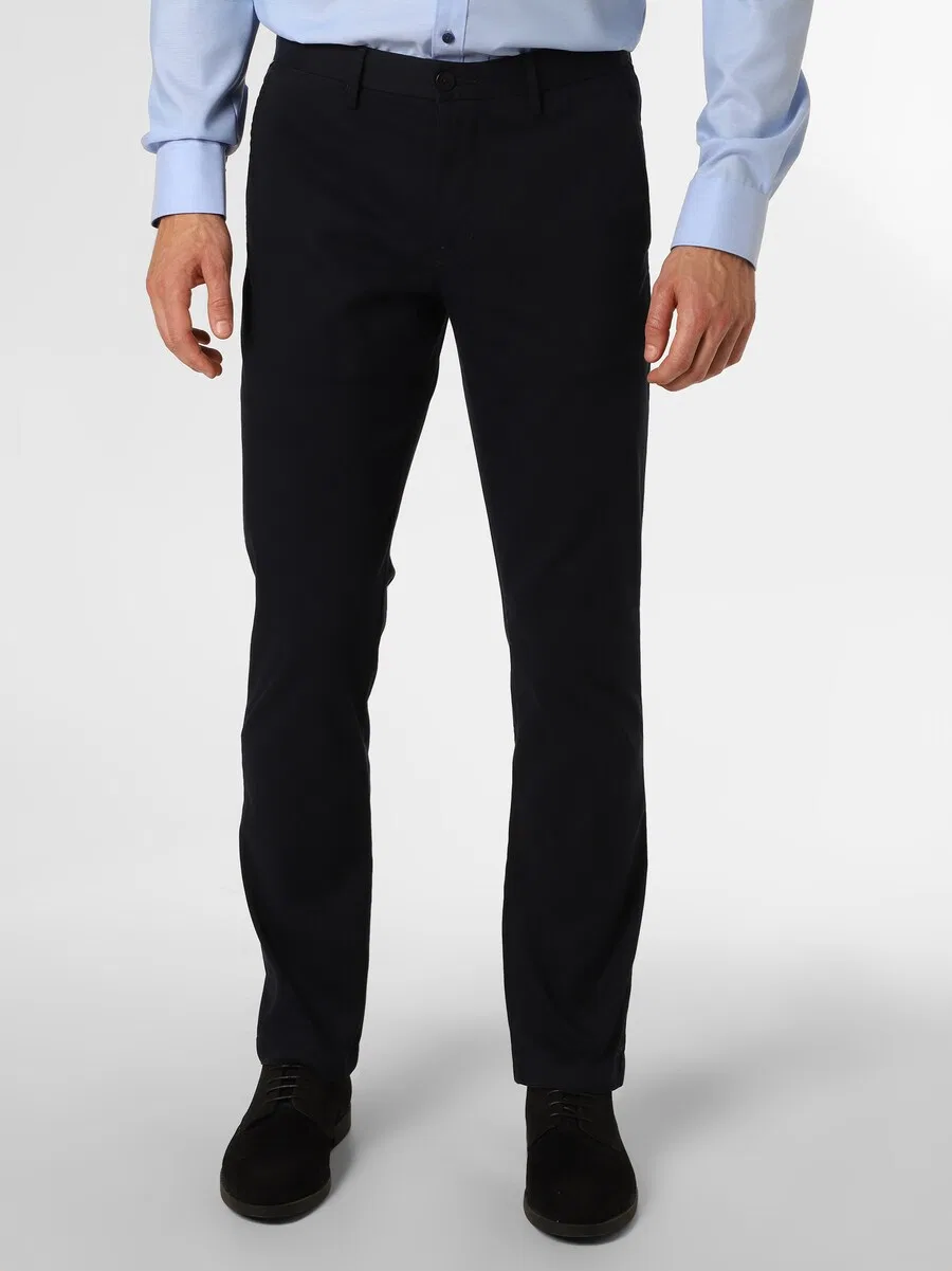 Брюки-чиносы TOMMY HILFIGER Regular Chino Pants '1985 Denton' темно-синего цвета — фото 2
