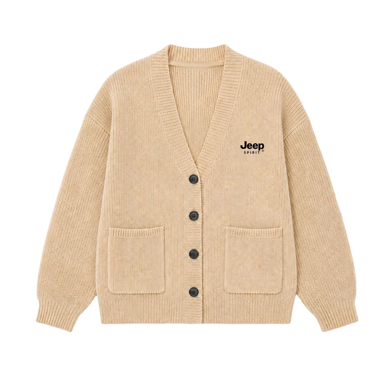 Детский свитер с V-образным вырезом JEEP SPIRIT, Khaki