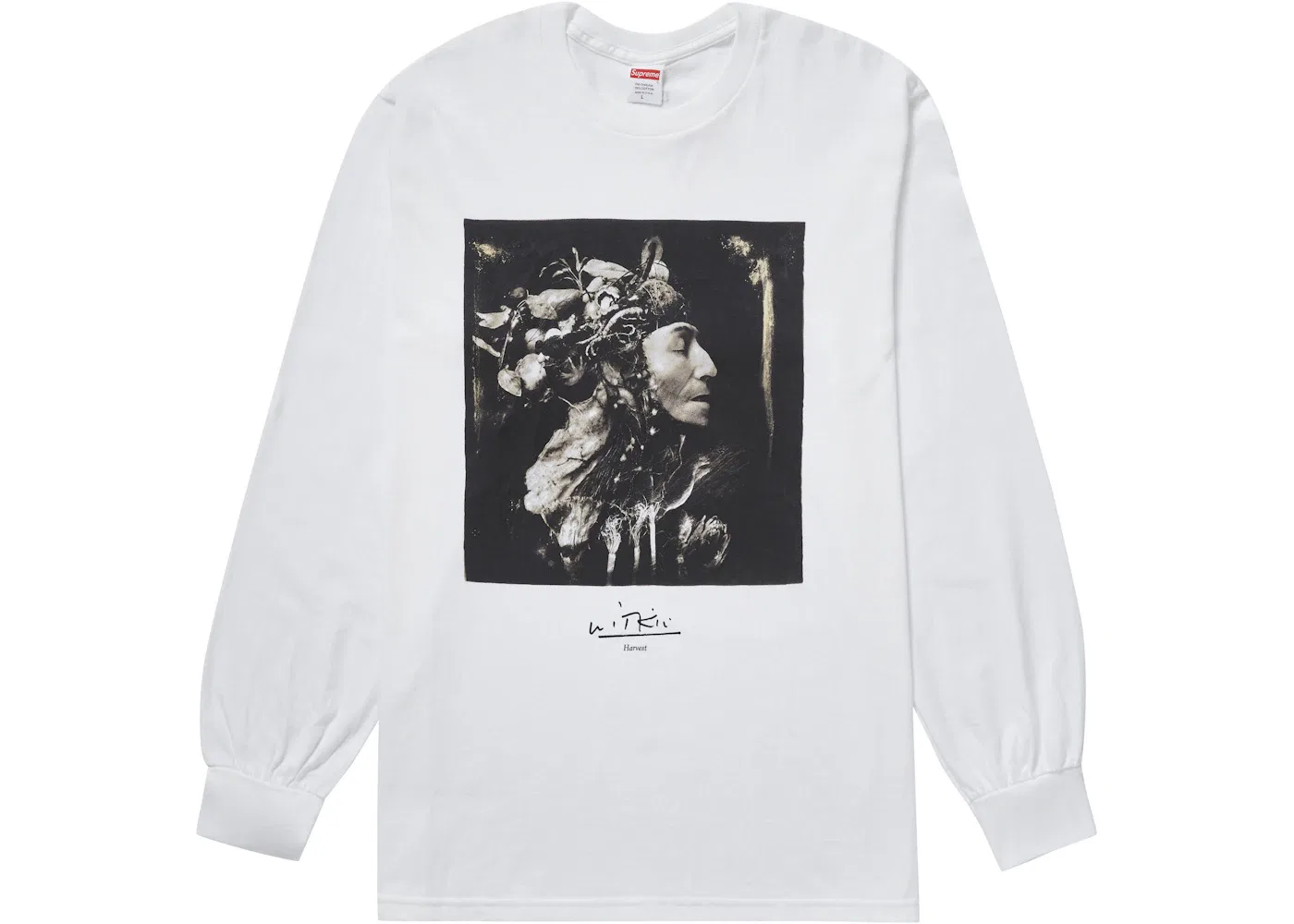 Мужская футболка с длинным рукавом Supreme L/S Tee, White
