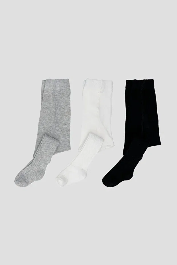Детские колготки для девочек хлопковые комплект 3 шт Defne Baby, Black