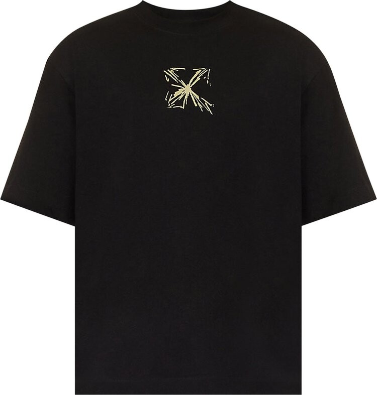 

Футболка Off-White Splash Arrow Over Skate Short-Sleeve Tee 'Black/Beige', черный