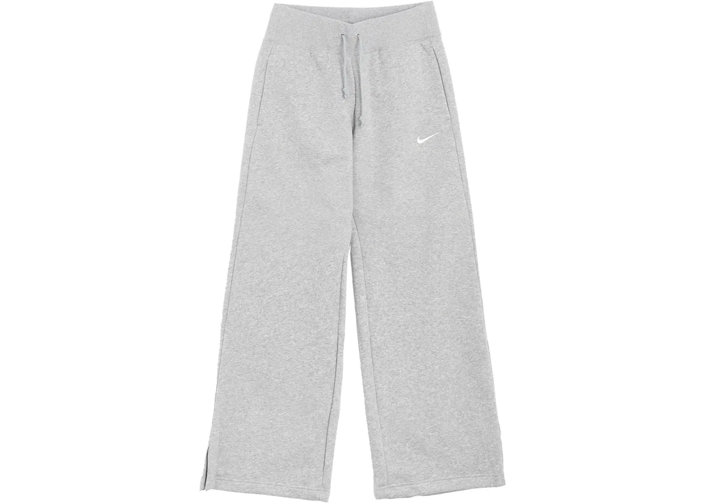 Женские спортивные штаны из флиса с высокой талией и широкими штанинами Nike Phoenix Fleece, Dark Grey Heather