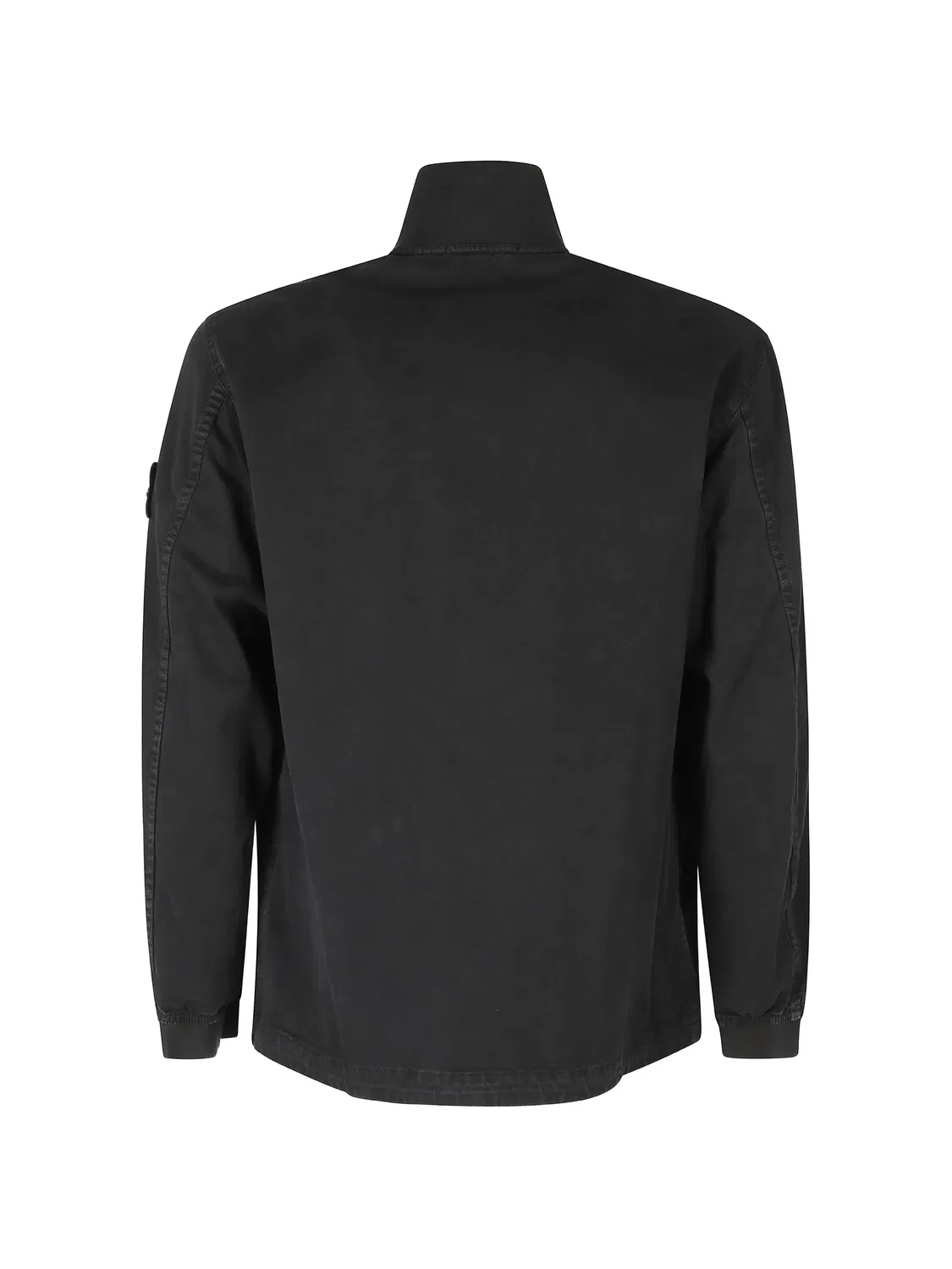Рубашка-куртка из органического хлопка, черная Stone Island, черный — фото 2