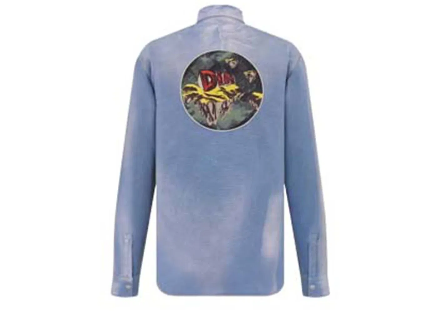 Мужская рубашка с вышивкой Shirt Dior, Light Blue — фото 3