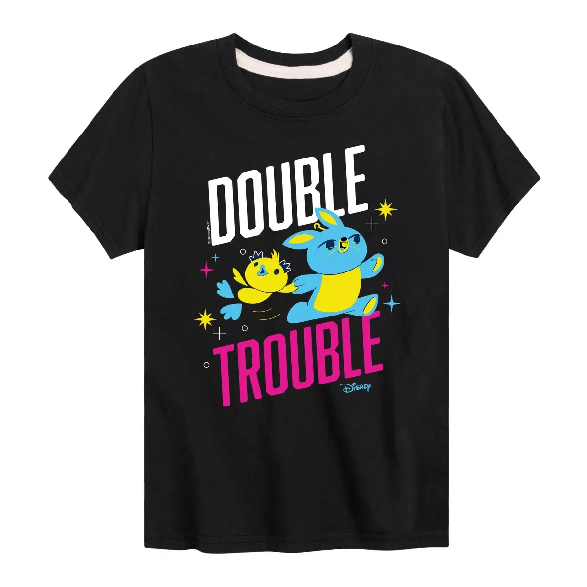 Детская футболка с принтом Double Trouble Disney, Черный