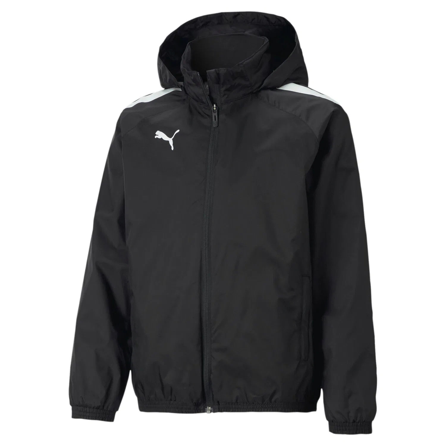 Детская всепогодная куртка teamLIGA All Weather Jkt Jr Puma, Schwarz — фото 2