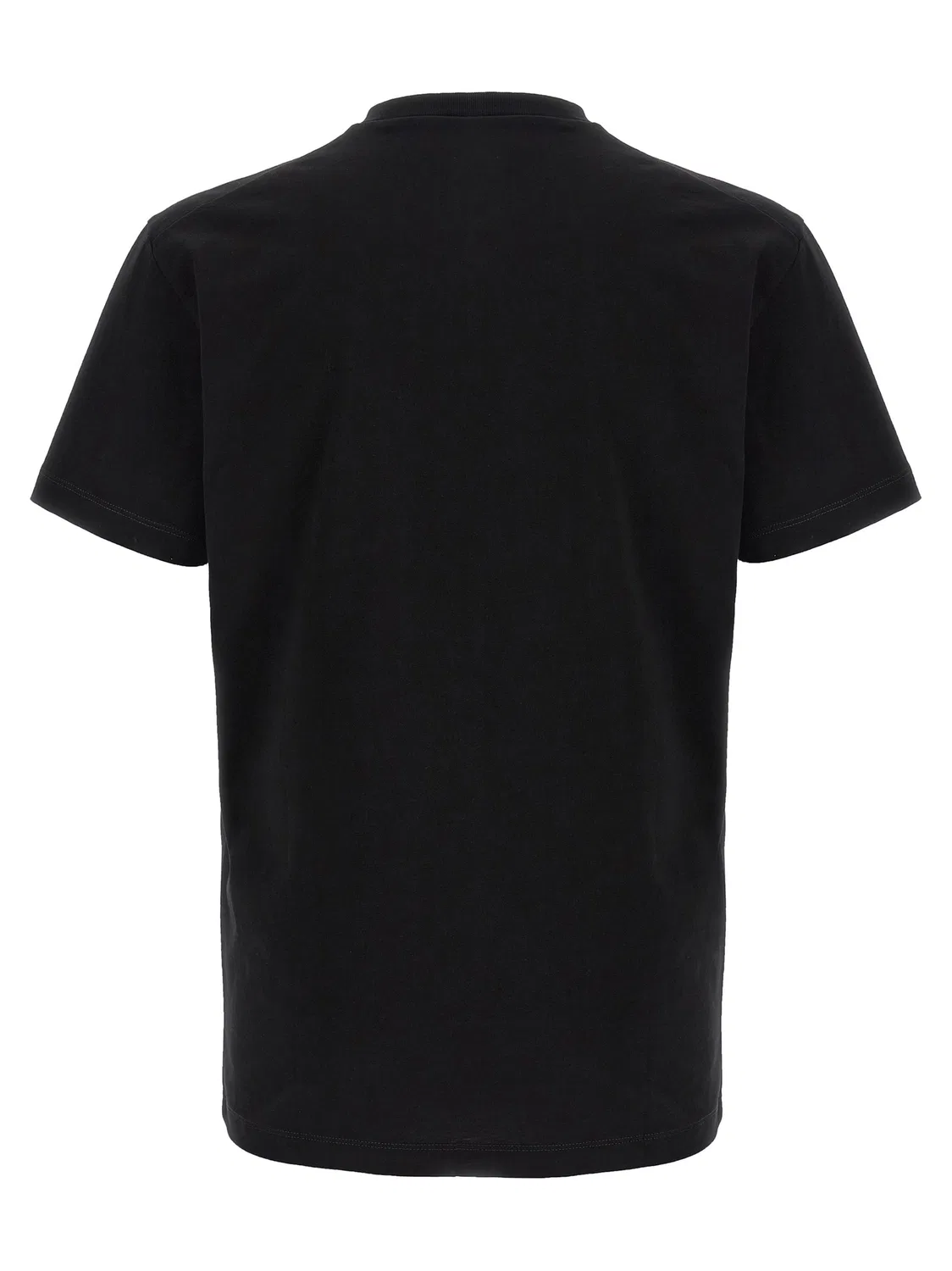 Мужская футболка с принтом Black Cotton T-Shirt Dsquared2, Black — фото 2
