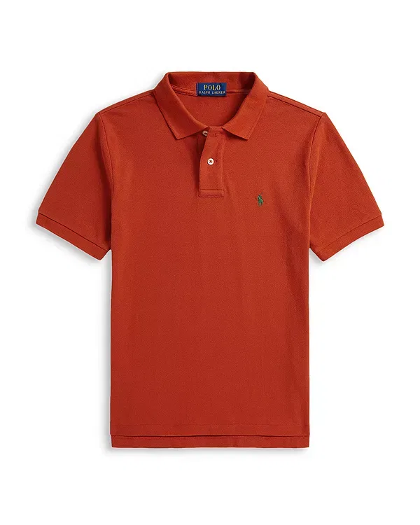 Детское поло для мальчиков с коротким рукавом Ralph Lauren, Varsity Orange — фото 2
