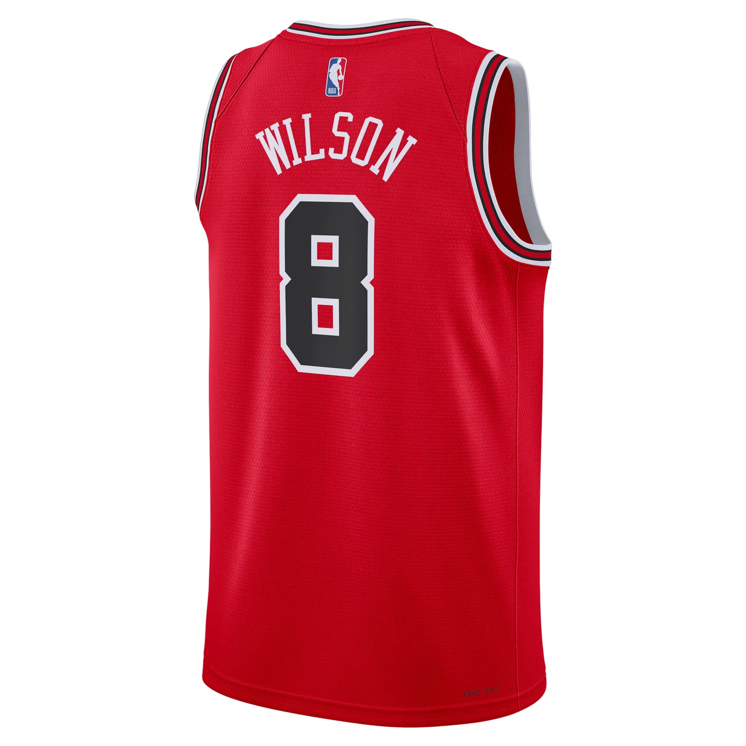 Мужская игровая майка NBA Caleb Wilson Chicago Bulls Icon Edition Dri-FIT Swingman Jersey 'University Red' Nike, University Red — фото 2