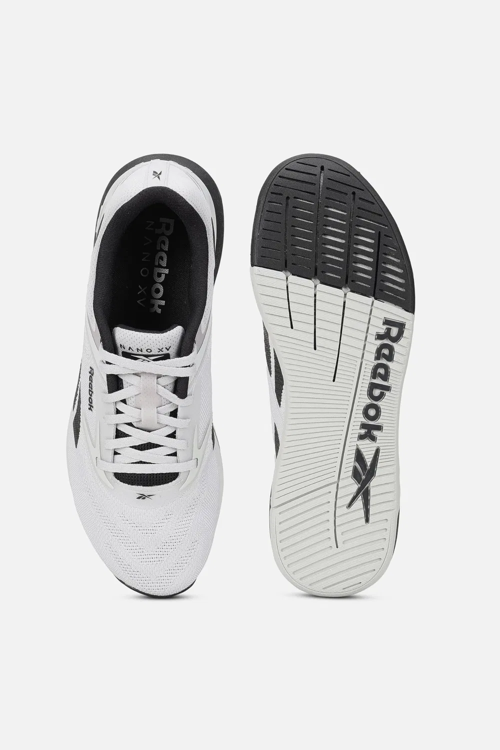 Детские кроссовки для девочек с принтом Nano X5 Reebok, Grey 1 Black — фото 3
