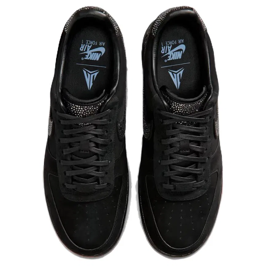 Детские кроссовки для скейтбординга Nike x Ja Morant X Swarovski Air Force 1 Low Top, Black — фото 4