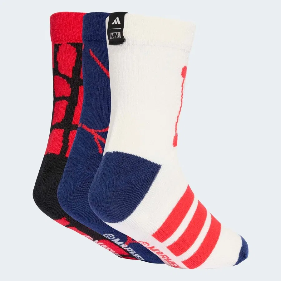 Детский набор носков с принтом Marvel Spider-Man adidas, Разноцветный — фото 2