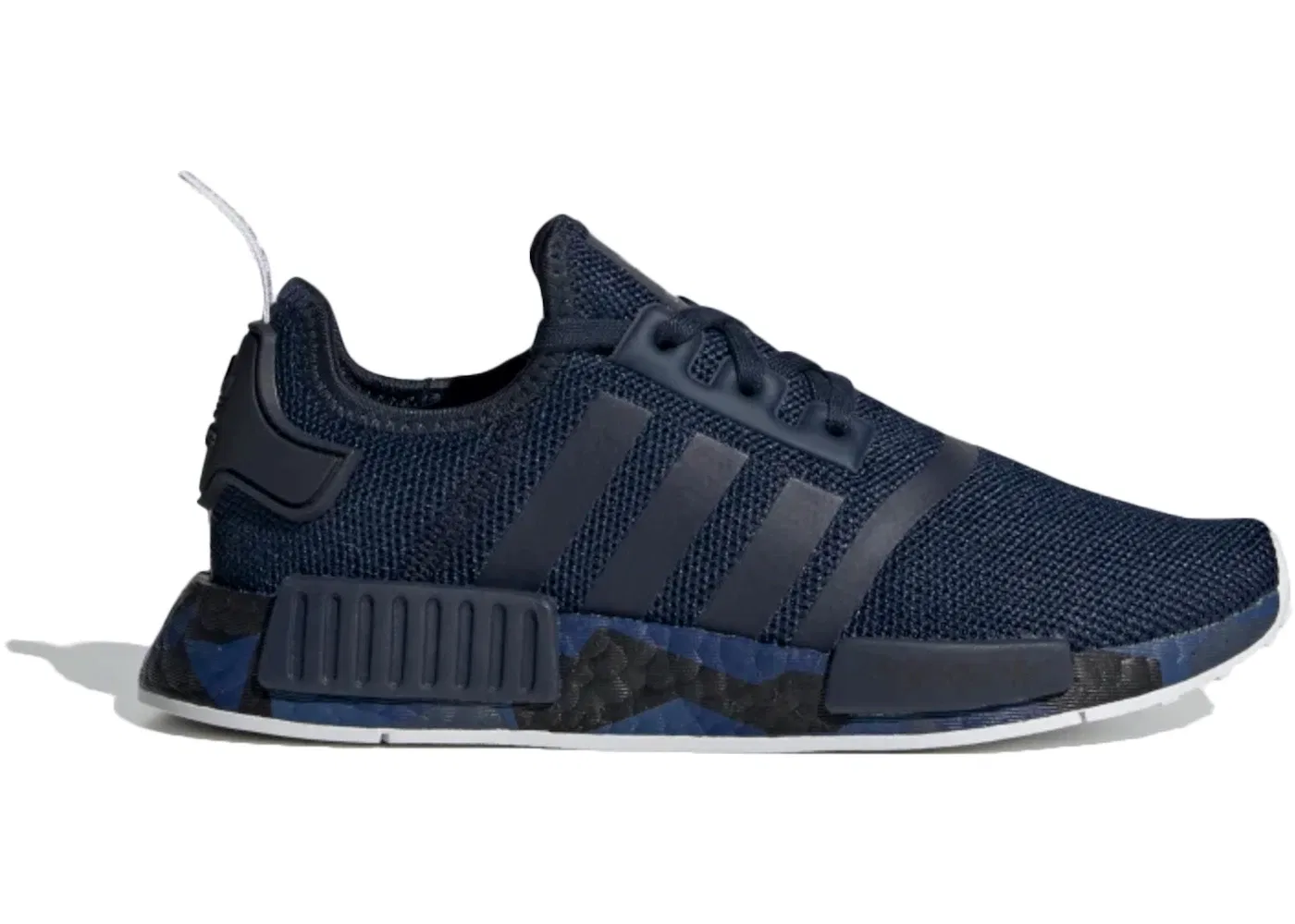Детские кроссовки Lifestyle с принтом Adidas NMD R1, Collegiate Navy/Collegiate Navy/Cloud White