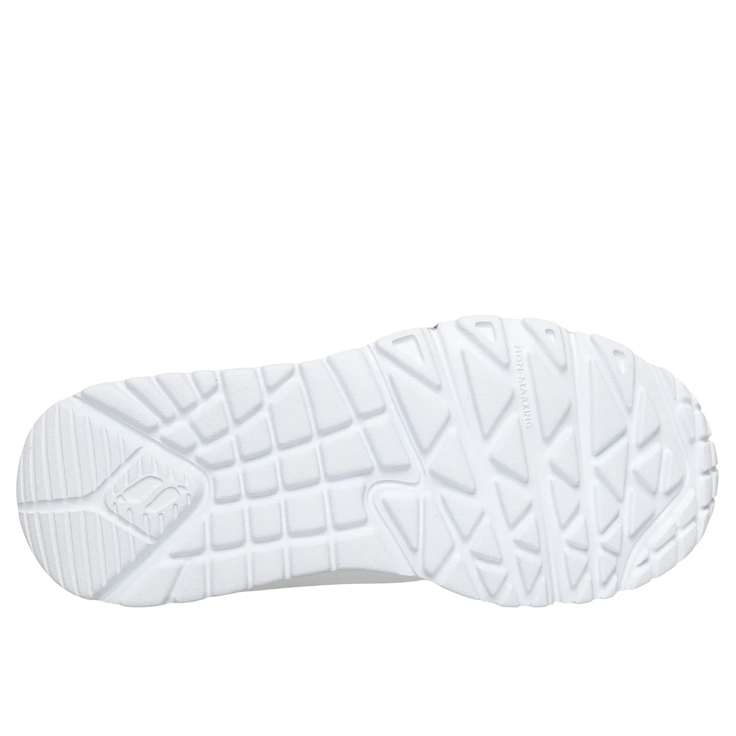 Детские кроссовки на шнуровке UNO LITE Skechers, White/Pink — фото 3