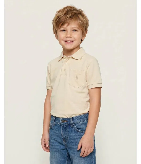Детский поло Polo Ralph Lauren, бежевый