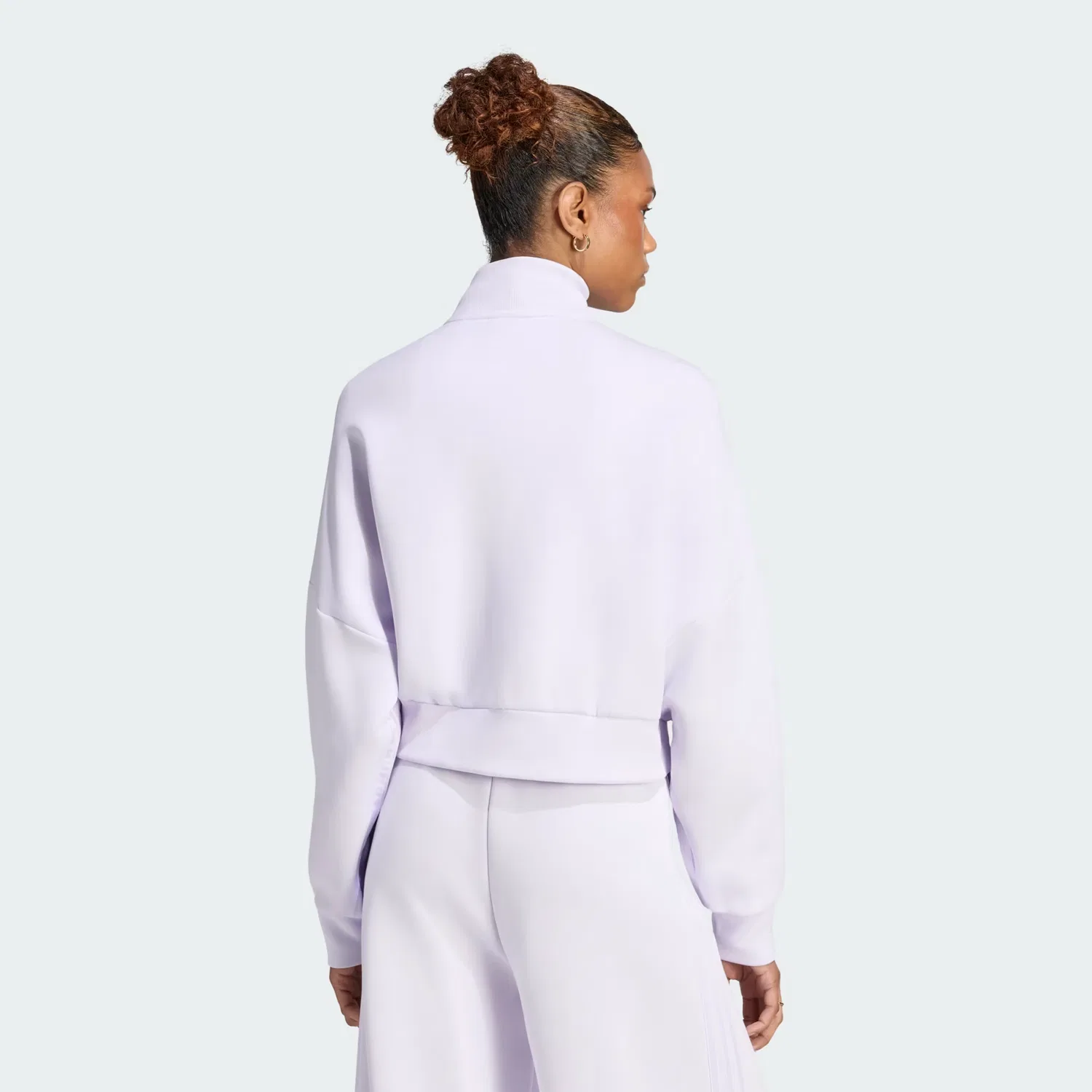 Женская спортивная куртка оверсайз Spacer Tracktop Adidas Originals, фиолетовый — фото 2