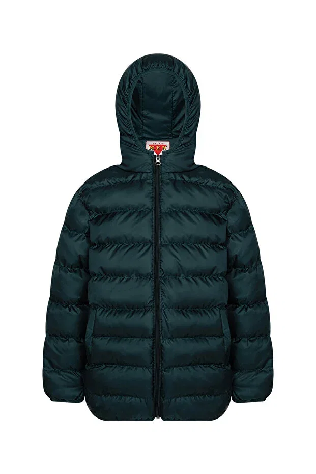 Детское пальто-пуховик для девочек с капюшоном Men Anorak, Oil