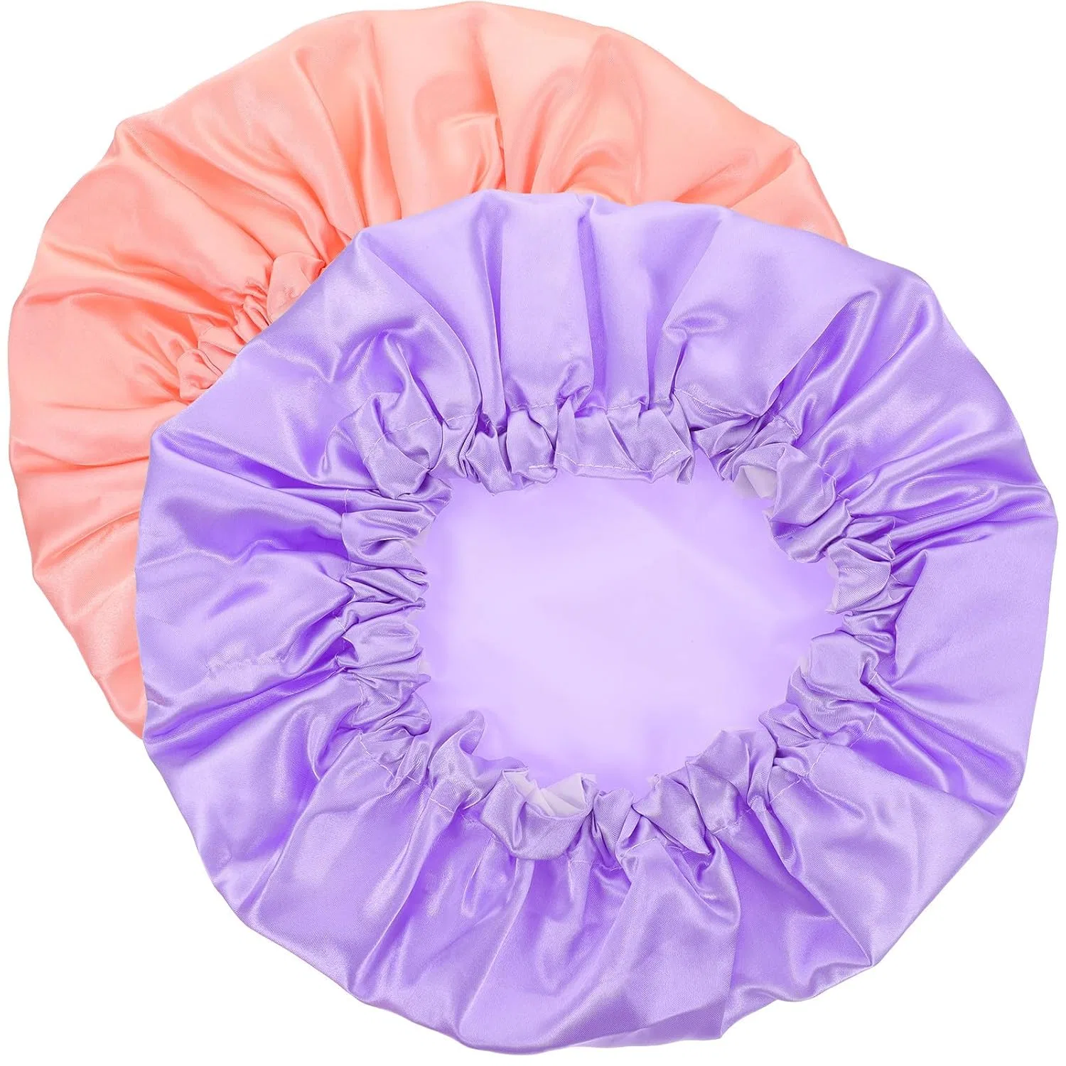 Двусторонняя шапочка для душа из сатина и EVA, 2 шт, 31x31x0.6 см Solustre