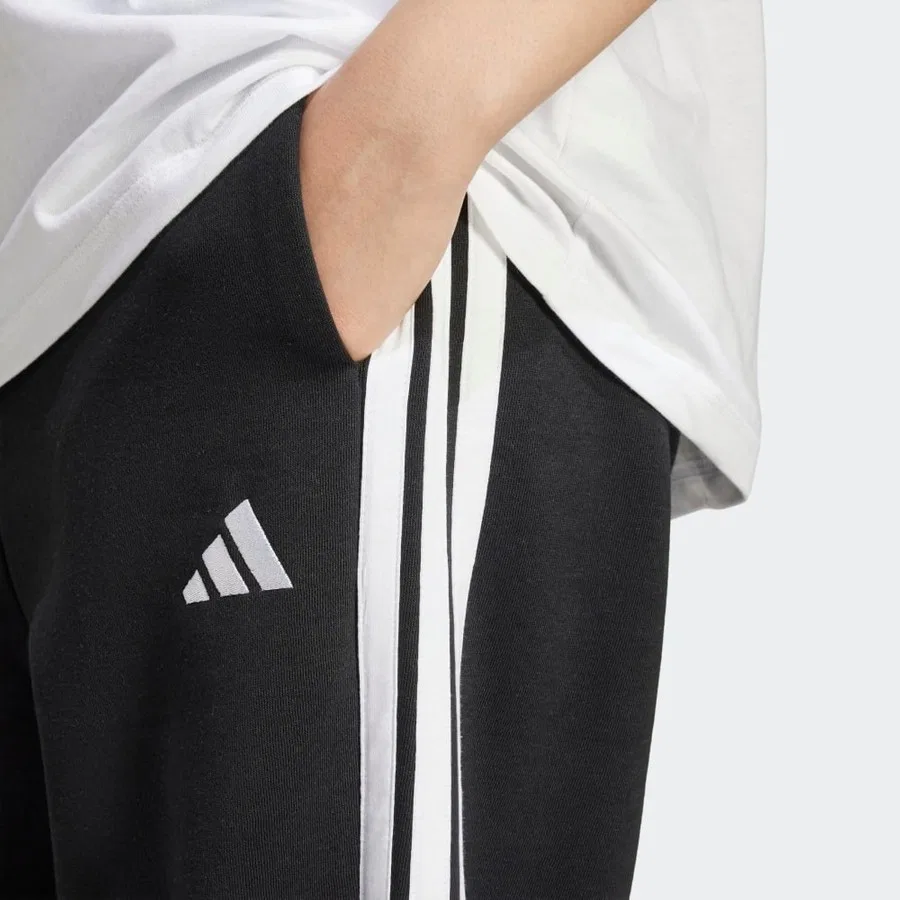 Женские спортивные брюки с эластичным поясом и карманами adidas W 3S FL C PT JE1276, Черный — фото 4
