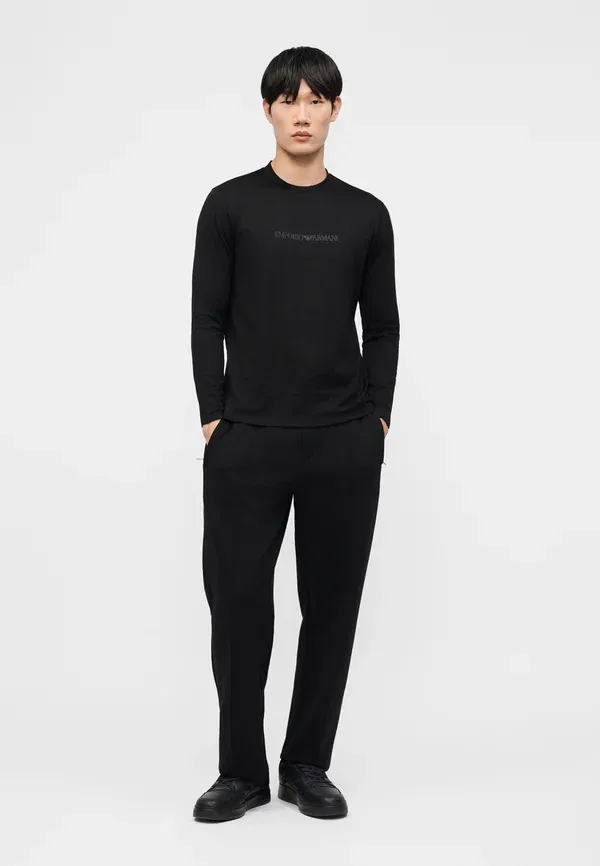 Топ с длинными рукавами Emporio Armani, черный — фото 2