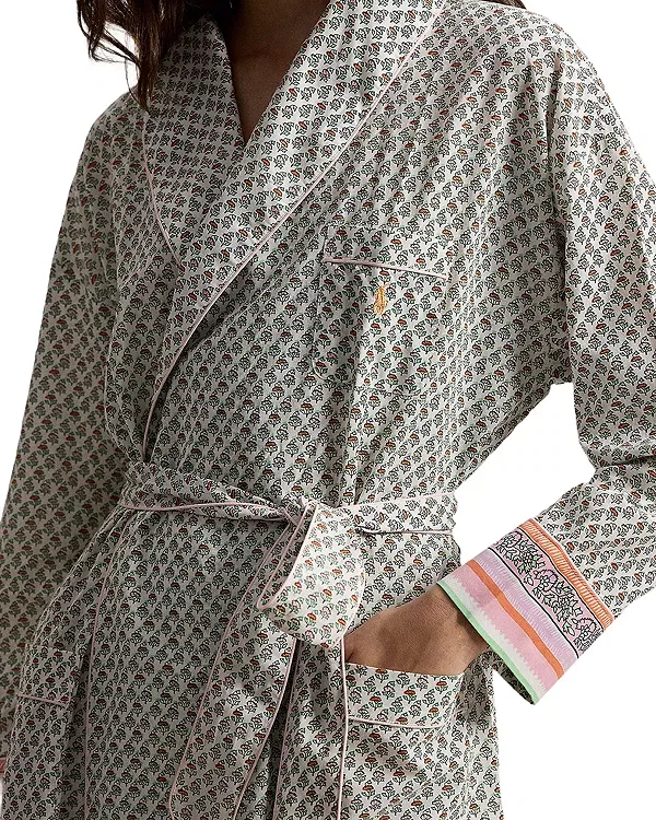 Женский халат с принтом Polo Ralph Lauren, Block Print — фото 4