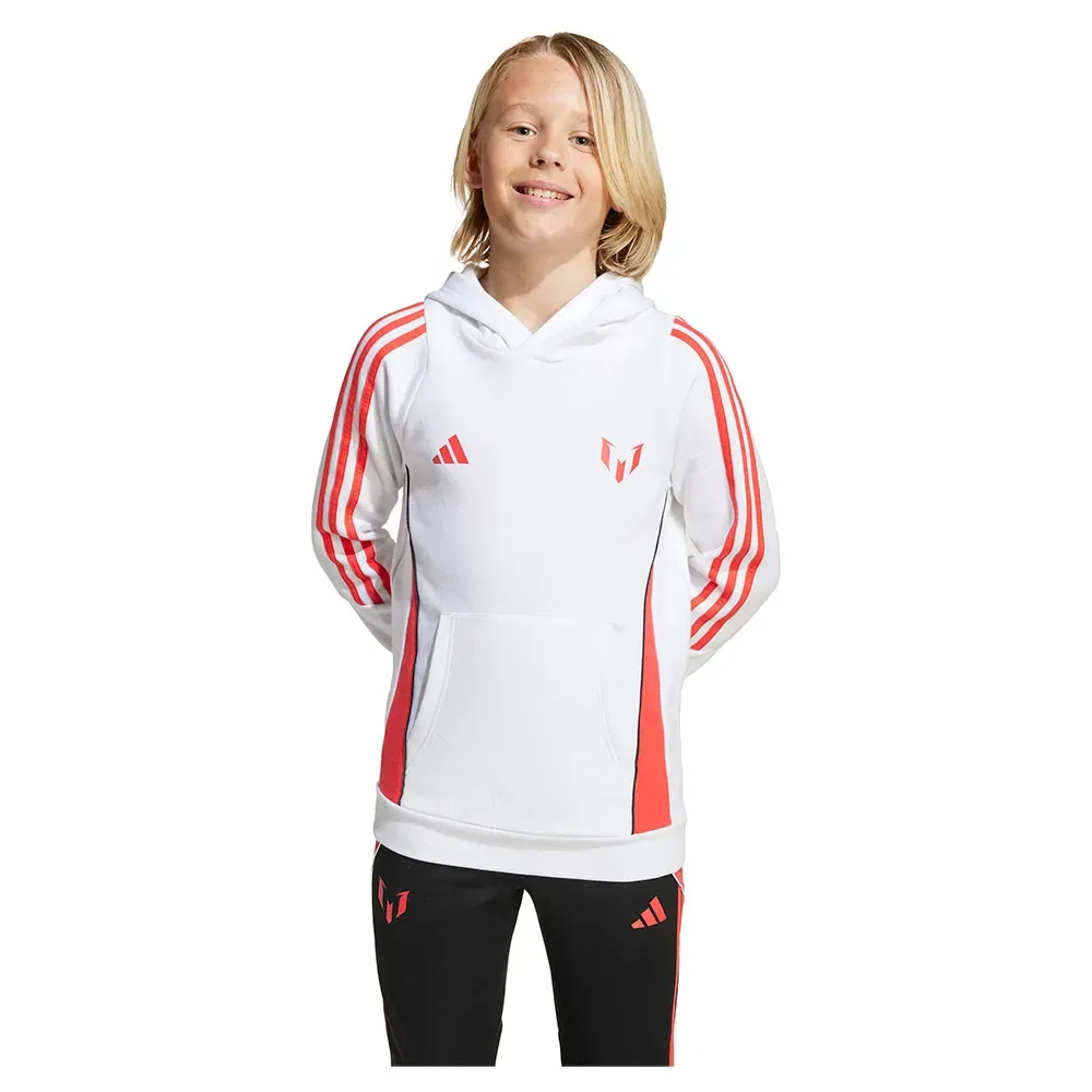 Мужское худи с принтом Messi Adidas, White