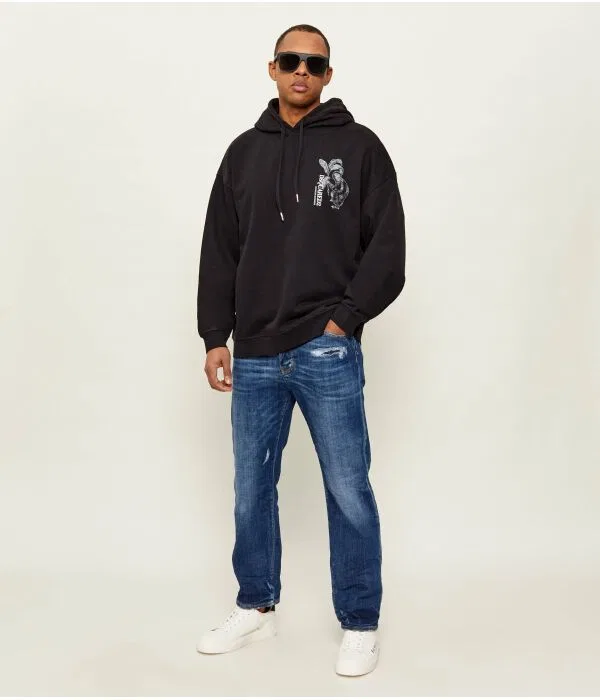 Мужская толстовка с капюшоном Relaxed Fit Dsquared2, черный — фото 2