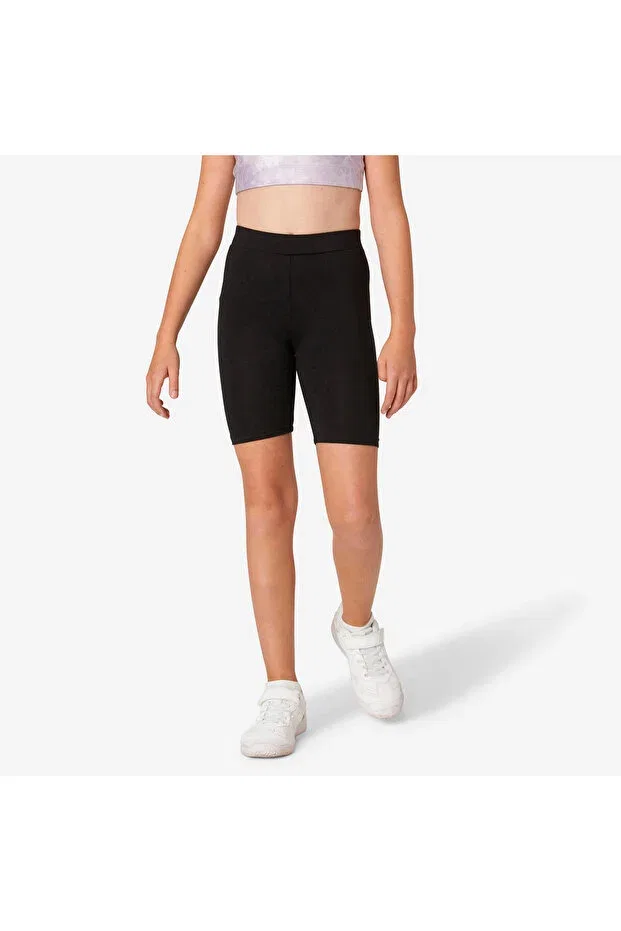 Детские велосипедные леггинсы для девочек Decathlon, Black