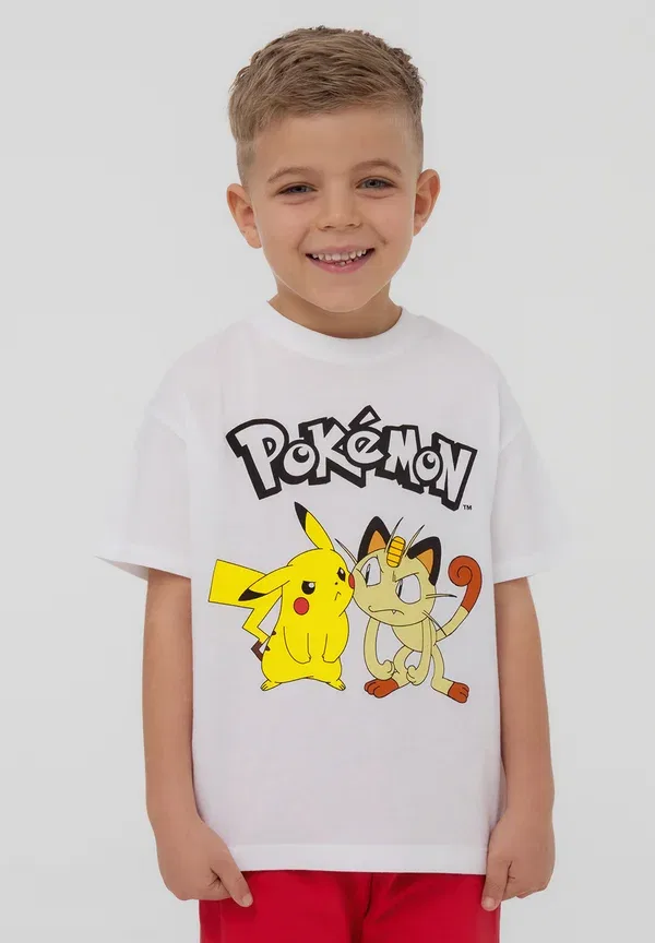 Футболка с принтом Pokemon Terranova, Белый — фото 2