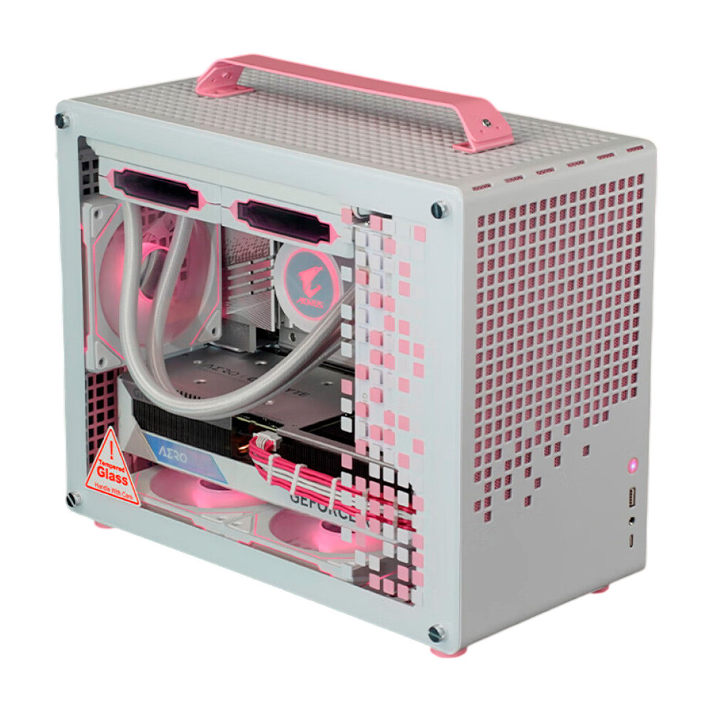 

Системный блок Gigabyte, 32 ГБ/1 ТБ, Core i7-14700KF, RTX 4080 Super, Z20 Case, белый/розовый